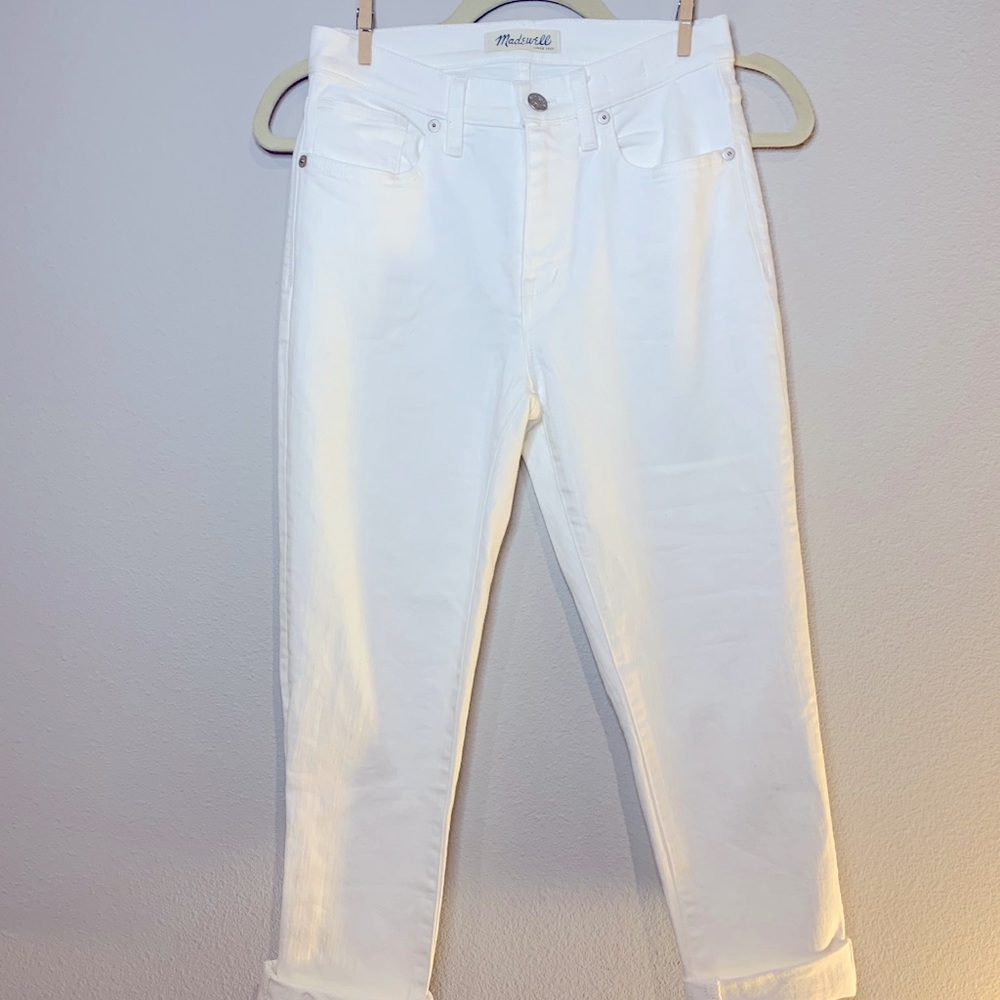Madewell High Riser Skinny Jean In White